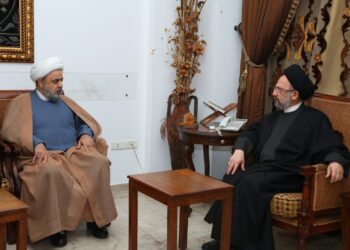 شهرياري والخطيب في ضيافة السيد فضل الله