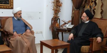 شهرياري والخطيب في ضيافة السيد فضل الله