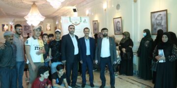 قيادة وأعضاء الجالية اليمنية بدمشق يزورون معرض وجوه من نور
