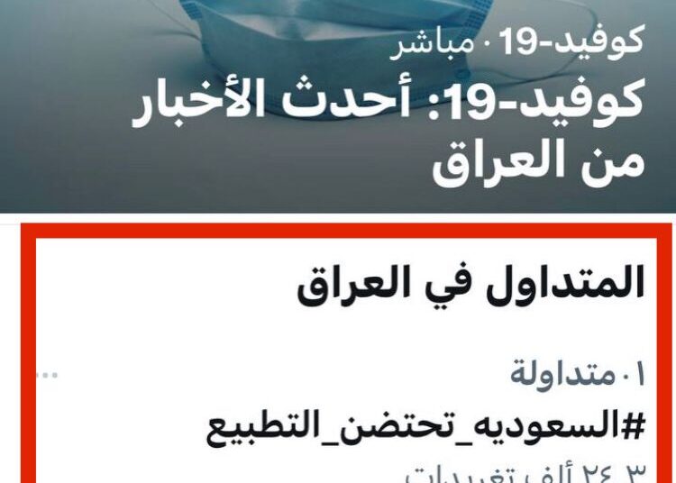 حملة_ناشطون  يطلقون حملة #السعودية_تحتضن_التطبيع