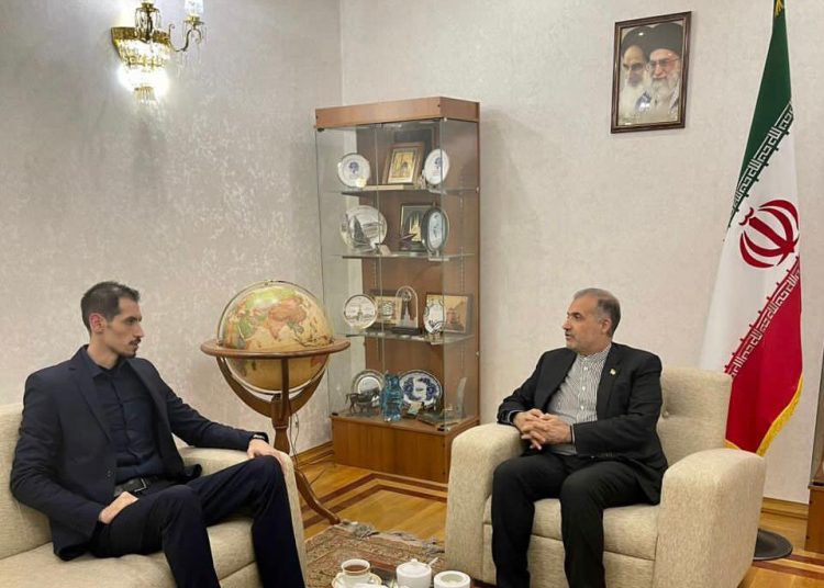 لقاء ودي في موسكو يجمع الدكتور أمير الجعفري بالسفير كاظم جلالي