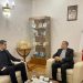 لقاء ودي في موسكو يجمع الدكتور أمير الجعفري بالسفير كاظم جلالي
