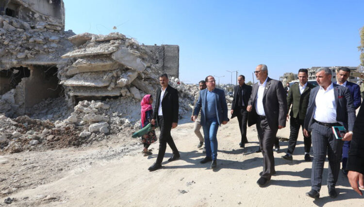 فريق الاغاثة يزور مدينة حلب السورية ومحافظها يشير الى أن الموقف المشرف للمرجعية العليا والعتبة الحسينية