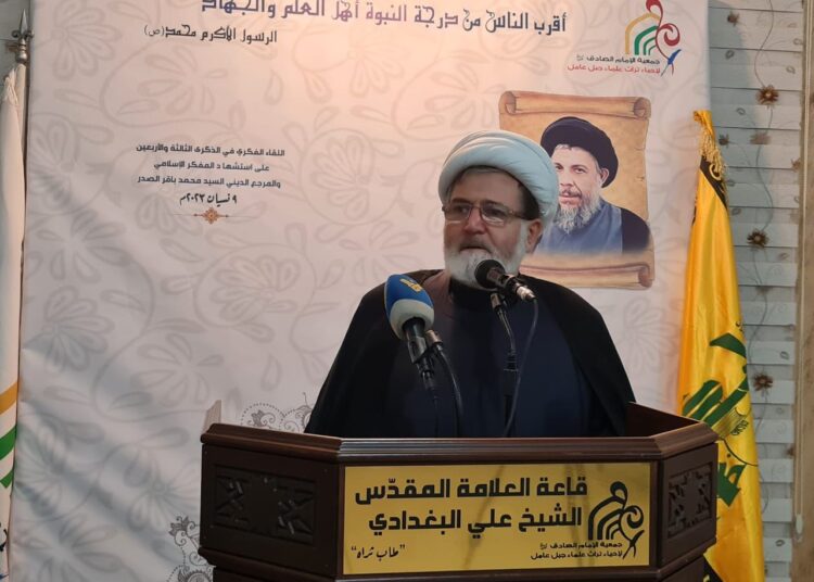 الشيخ البغدادي في ذكرى استشهاد الصدر: لا حلّ إلا بالحوار القائم على مصلحة الوطن