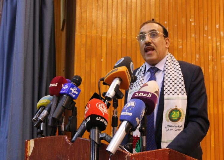 كلمة السفير عبدالله صبري في الملتقى التضامني الفلسطيني مع الشعب اليمني