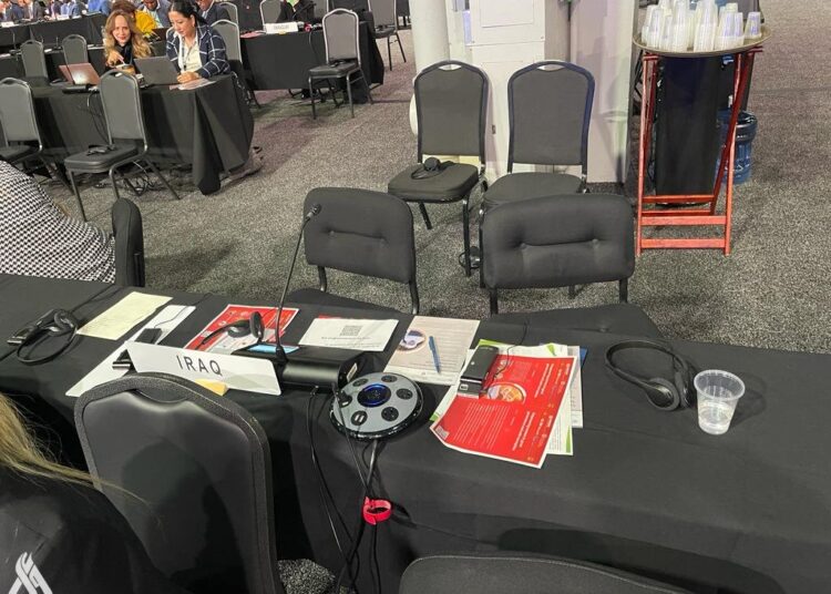 انسحاب وفد عراقي من مؤتمر دولي احتجاجًا على كلمة الاحتلال