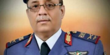 اللواء ركن عبد الله الجفري يقدم برقية عزاء للدكتور علي شرف الدين نائب  وزير التعليم العالي