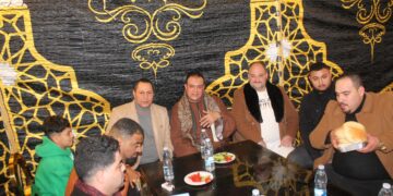 حضور المعلم يحي الصعيدي حفل زفاف خالد عبدالسلام وكيل النائب العام 